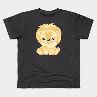 Cute cartoon lion Kids T-Shirt